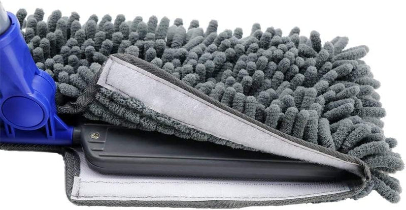 MASTERTOP 3 PCS CHENILLE MICROFIBER MOP PAD 2 IN 1 TWO-SIDED MOP - GRAY - Like New