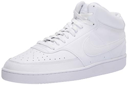 Nike Men's Court Vision Mid Sneaker White/White Size 12 - Like New
