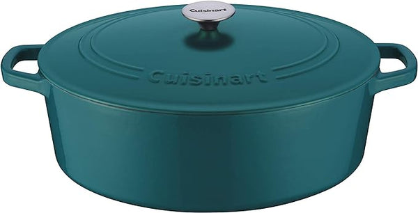 Cuisinart 7 Quart Oval Casserole CI770-33TE - Cool Teal Like New