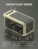 LITHELI PORTABLE POWER STATION 300SE 255WH 100W USB-C 110V PURE SINE WAVE AC - Like New