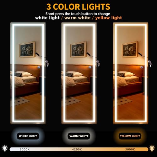 LVSOMT LED Wall/Door Mounted Jewelry Cabinet Armoire MOUNTED - WOOD - Like New