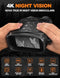 VISIOGEAR NIGHT VISION GOGGLES NOVA 4K NIGHT VISION BINOCULARS - BLACK - Like New