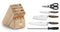 WÜSTHOF EPICURE 6-PIECE KNIFE BLOCK SET - BLACK - Like New