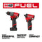 MILWAUKEE M12 FUEL 12-VOLT LITHIUM-ION CORDLESS HAMMER DRILL/IMPACT -RED/BLACK - Like New