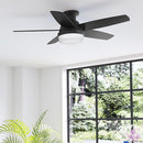 Hunter Fan 48" Ceiling Fan LED Light Kit Handheld Low Profile 52590 - BLACK - Like New