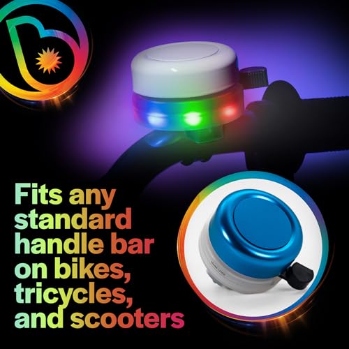 Brightz BellBrightz LED Light Up Bike Bell for Kids & Adults - 24H26D - Brand New