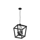 BrightHome Farmhouse Chandelier 4-Light, D3560-04-BK - Black - Like New