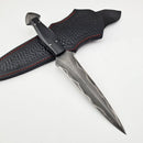Drevni Steel Vetus Dagger Knife with Sheath - Like New