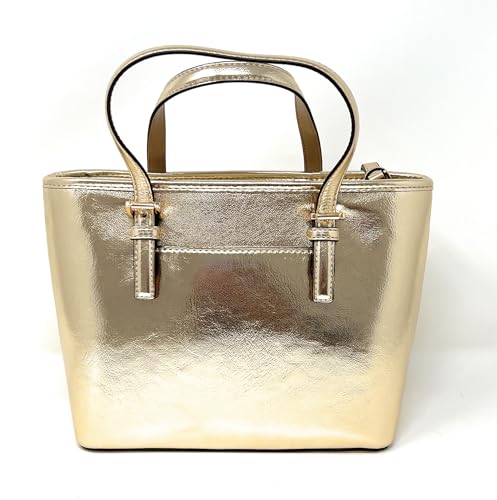 35H3GTVT0M Michael Kors XS Carry All Jet Set Travel Womens Tote, Pale Gold XS - Brand New