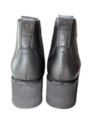 COLE HAAN ZEROGRAND CITY WATERPROOF WEDGE CHELSEA LEATHER BOOTS - 8.5 - BLACK - Like New