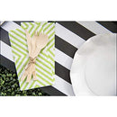 Altoona Geometric Paper Placemats 24/pack Ner Black/White Stripe Rectangle - Brand New