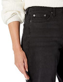 AMAZON ESSENTIALS WOMEN  HIGH-RISE RELAXED LEG ANKLE JEANS SIZE 8 WASHED BLACK - Brand New