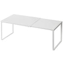 NXCONSU EXPANDABLE CABINET SHELF, SHELF RISER FOR CABINETS - WHITE - Brand New