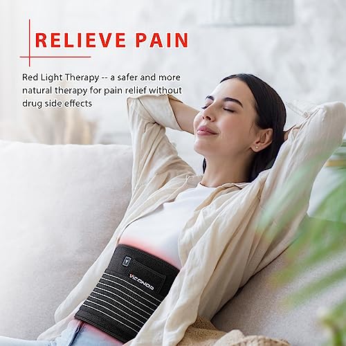 VICONOR RED LIGHT THERAPY BELT FOR BODY COMFORT APP-CONTROLLED - BLACK - Like New