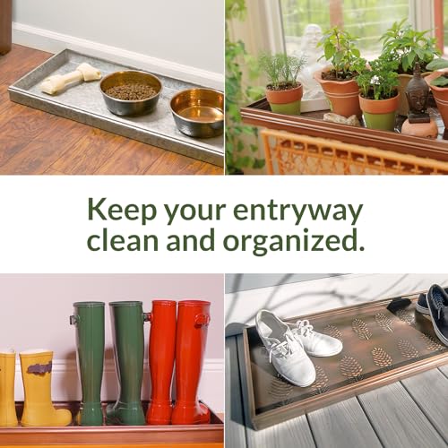 GOOD DIRECTIONS Large Boot Tray Circles Multi @ Weather Decorative 34" - Copper - Like New