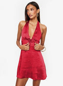 PRINCESS POLLY WOMENS LANIER MINI DRESS - SIZE: WOMEN 8 - RED - Like New