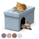 PATHOSIO PETS Cat Hidden Litter Box Furniture Litter Box Enclosure - Light Grey - Brand New