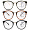 3 Pack Progressive Reading Glasses for Women Men Round Frame Multifocal Readers - Like New