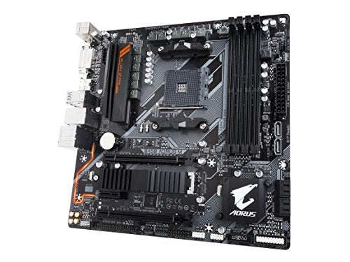 GIGABYTE B450 AORUS M AMD Ryzen AM4 Micro ATX M2 Thermal Guard Motherboard BLACK - Like New
