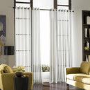 CURTAINWORKS 1PC 59"X144" SHEER SOHO WINDOW CURTAIN PANEL 068-03-4008 WHITE - Like New