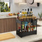ZOMILB UNDER SINK ORGANIZERS AND STORAGE 2 PACK BATHROOM ORGANIZER - BLACK - Like New