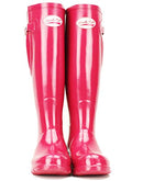 Shires Rockfish Adj Gloss Tall Wellington Boot 6 Magenta - Like New