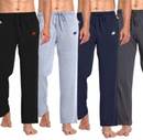 PACIFIC POLO CLUB MEN'S COTTON LOUNGE PANTS POCKETS 4 PCS M - BLK/GRY/NAVY/GRY - Brand New