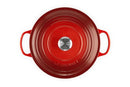 Le Creuset Enameled Cast Iron Signature Round - CERISE - Like New