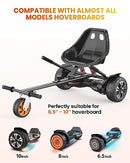 MUCHOVER Hoverboard Seat Attachment with Shock Absorption - Black - Brand New