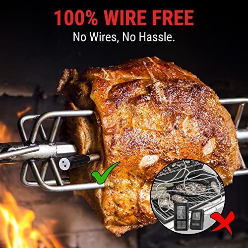THERMOPRO TEMPSPIKE 500 FT WIRELESS MEAT DIGITAL BLUETOOTH - ORANGE/BLACK - Like New