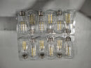 GENERIC 12 PACK 6W ST58 NON-DIMMABLE E26 VINTAGE LED EDISON BULBS - WHITE - Like New