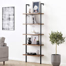 NATHAN JAMES THEO 5-SHELF OAK WOOD MODERN BOOKCASE - BLACK - Like New