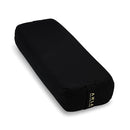 AJNA LUXURIOUS ORGANIC VEGAN SUEDE YOGA BOLSTER PILLOW - RECTANGULAR - BLACK - Like New