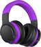 COMMALTA Active Noise Cancelling Headphones Over Ear Bluetooth - Medium Purple Like New