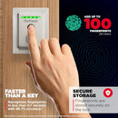 KWIKSET HALO TOUCH FINGERPRINT WI-FI SMART LOCK - SATIN NICKEL - Like New