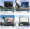 HAUXIY Wireless Carplay Touchscreen 2.5K Dash Cam 9" Portable Q9S - Black - Like New