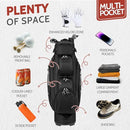UNIHIMAL 14-WAY GOLF CART BAG PRO WITH FULL DIVIDER TOP RAIN COVER - BLACK - Like New