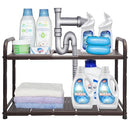 STORAGE MANIAC Under Sink 2 Tier Expandable STM1102000019 - BRONZE - Brand New