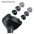 Naipo Handheld Dual-node Percussion Massager with Replaceable Attachments Black - Like New