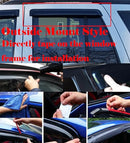 Set of 4Pcs Smoke Window Sun Rain Visor Vent Guard Deflector Shade Fit Jeep - Brand New
