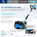 AlphaWorks Cordless Snow Thrower Power Shovel 4Ah DC 20V GUT131 - BLUE - Like New