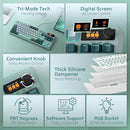 LTC NIMBLEBACK NB841 PRO 75% KEYBOARD 3-LAYER DAMPENER, SWITCH - FOREST GREEN - Like New