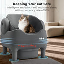 KITPLUS Litter Box Cat Litter Box APP Control Environment Odor-Free - Black - Like New