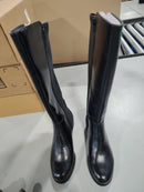 LIFESTRIDE WOMEN'S SIMPLY COMFORT BOOTS, LEATHER FRONT - SIZE: WOMEN 6- BLACK - Like New