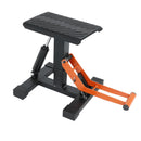 JFG RACING DIRT BIKE LIFT STAND 440 LBS HYDRAULIC LIFT JACK - BLACK/ORANGE - Like New