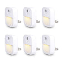 UIGOS LED NIGHTLIGHT, DUSK-TO-DAWN SENSOR, COMPACT, 6 PACK - WHITE - Like New