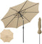 BENASS BEANSS OUTDOOR PATIO UMBRELLA, 8 STEEL RIBS, 15 FT - BEIGE (NO BASE) - Like New