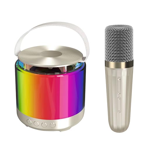 Kids Mini Karaoke Machine: Portable Bluetooth Speaker with 2 Wireless Mics Like New