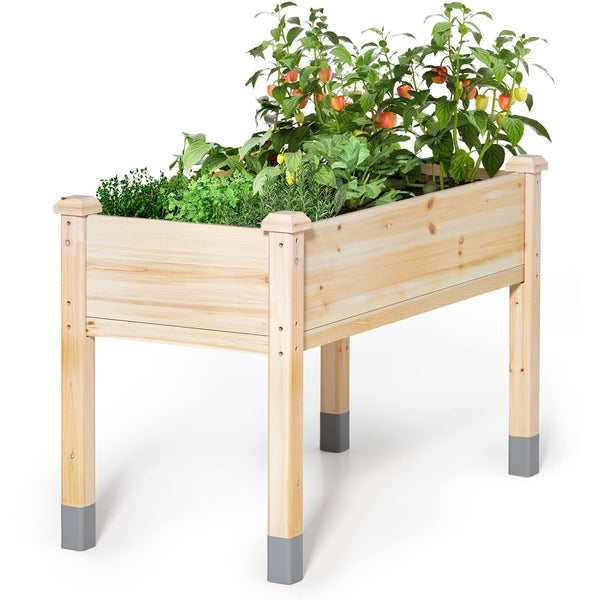 MIXC WOODEN RAISED GARDEN BED WITH LEGS 32”L X 16”W - Like New