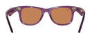 RAY BAN WAYFARER RB2140 SUNGLASSES - FRAME:TRANSPARENT - LENS: VIOLET/ORANGE - Like New